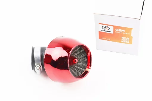 Фильтр воздушный нулевой 45мм 45град. "ТУРБИНА" красная, FIX-301220