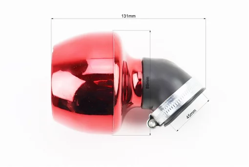 Фильтр воздушный нулевой 45мм 45град. "ТУРБИНА" красная, FIX-301220