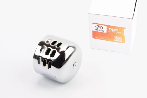 Фильтр воздушный нулевой 35/42мм, прямой "ХРОМ", FIX-301633