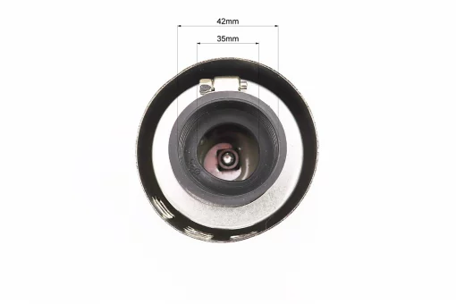 Фильтр воздушный нулевой 35/42мм, прямой "ХРОМ", FIX-301633