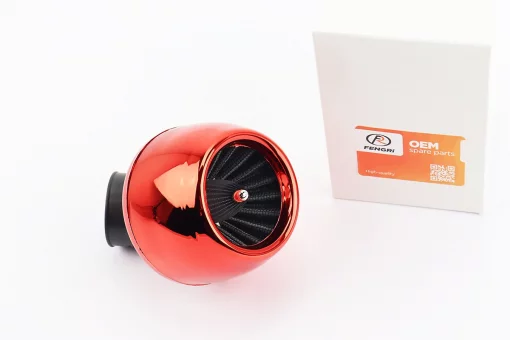 Фильтр воздушный нулевой 35мм 45град. "ТУРБИНА" красная, FIX-301700