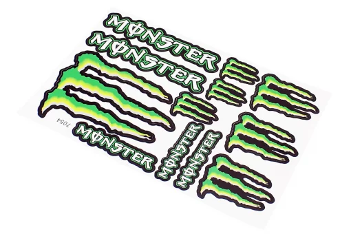Наклейки набор 12шт "Monster" 7054 (17х26см), FIX-502257