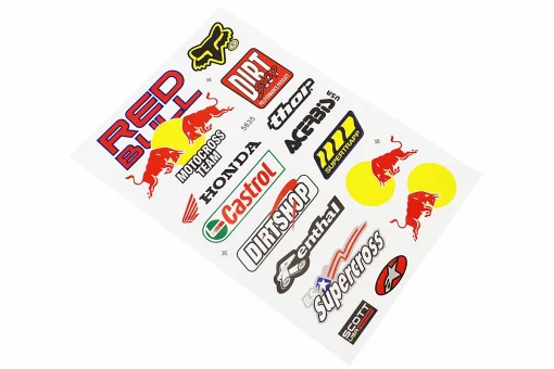 Наклейки на планшеті "Red Bull" набір 15шт 27х18, 5835, FIX-502264