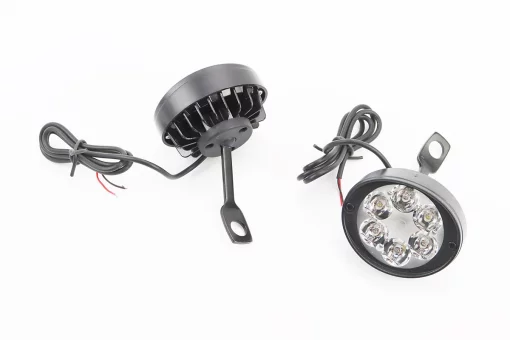 Фара дополнительная светодиодная влагозащитная (65*55mm) - 6 LED с креплением под зеркало, к-кт 2шт, тип 1, FIX-324601