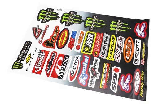Наклейки набор 30шт "MOTORSPORТ" 5989F (30х45см), FIX-502395