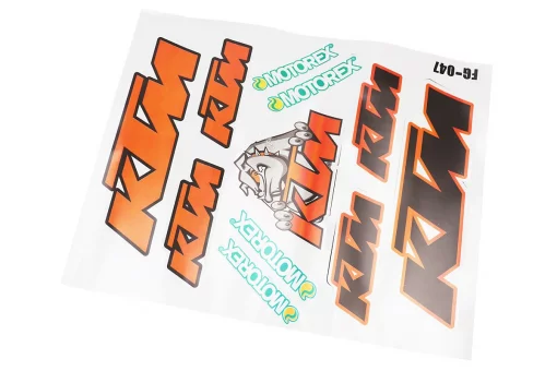 Наклейки на планшеті "KTM" набір 11шт 31 x 24мм, FIX-502430