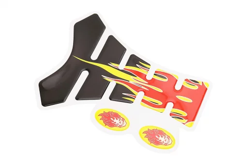 Наклейка защитная на бак топливный "FLAME", FIX-502485