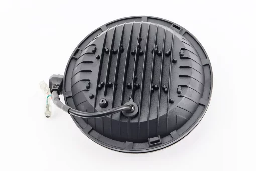 Фары круглой передняя часть с ободком "ангельский глаз" универсальная 16-LED, d-180mm, МОТО TUNING, FIX-998190