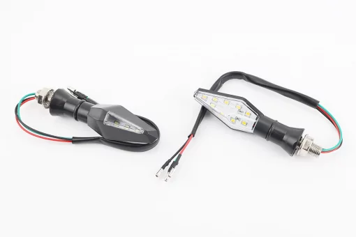 Поворот диодный LED СТРЕЛА с отверстием КАРБОН, 2шт, FIX-998197