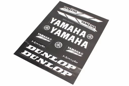 Наклейки набор 11шт "Yamaha/Dunlop" черные 5997 (23х32см), FIX-998212