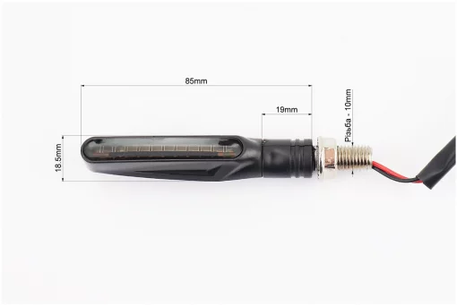 Поворот диодный на гибкой ножке LED ТОНКИЙ "секвентальный", 2шт, тип 2, FIX-998264