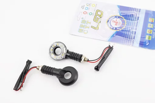 Поворот диодный БУБЛИК с отверстием ЧЕРНЫЙ, 2шт, FIX-998268