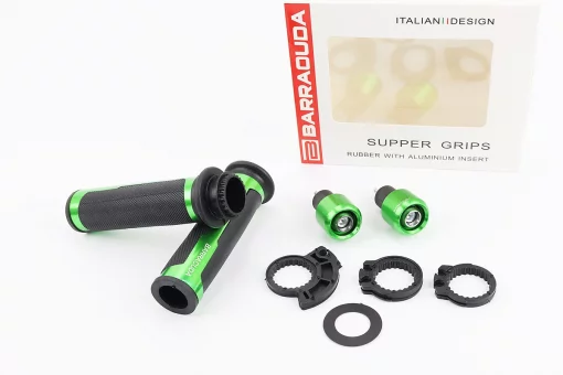 Рукоятка руля лев./пр. к-кт + заглушки руля "МЕТАЛЛ" ЗЕЛЕНЫЙ, FIX-999123