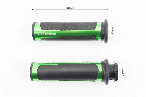 Рукоятка руля лев./пр. к-кт + заглушки руля "МЕТАЛЛ" ЗЕЛЕНЫЙ, FIX-999123