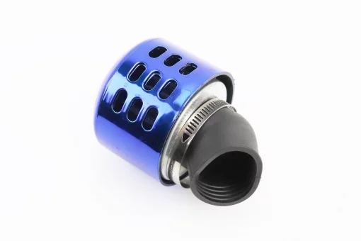 Фильтр воздушный нулевой 35мм 45град. с колпачком прямым, СИНИЙ, FIX-337081