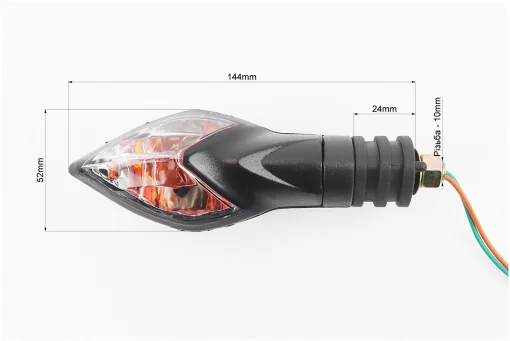 Поворот "СТРІЛА" довга ніжка, прозоре скло, FIX-337377