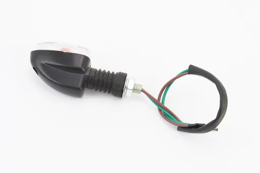 Поворот "стрела" черный, прозрачное стекло, FIX-337379