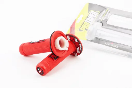 Рукоятка руля лев./пр. к-кт с вставкой, красные, FIX-337392