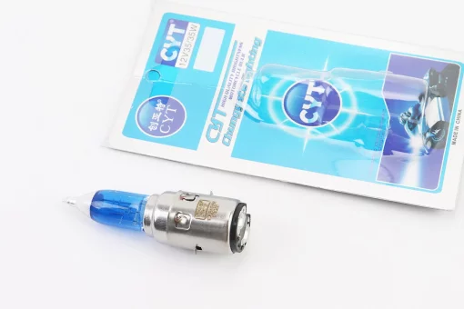 Лампа фары H6 BA20D 12V 35/35W "super" синяя "свеча" тип 5, FIX-337450