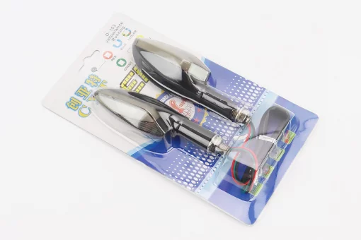 Поворот диодный на гибкой ножке + габарит белый LED ЛОДОЧКА, 2шт, FIX-337630