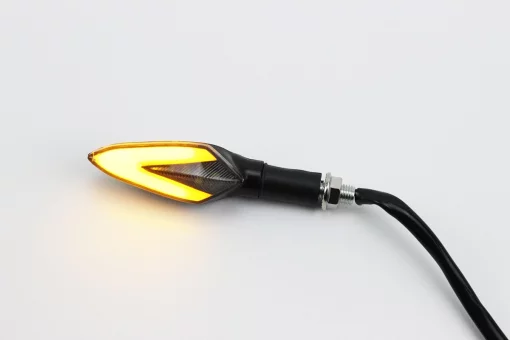 Поворот диодный на гибкой ножке + габарит белый LED ЛОДОЧКА, 2шт, FIX-337630