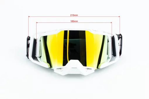 Кросові окуляри/ендуро/АТV зі змінним склом+набір для догляду, білі (дзеркальне скло), NEW, ШОЛОМИ, YQ-360135