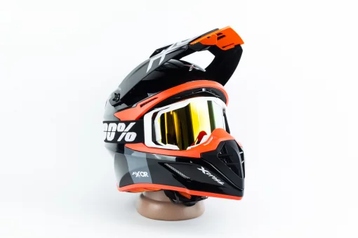 Кросові окуляри/ендуро/АТV зі змінним склом+набір для догляду, білі (дзеркальне скло), NEW, ШОЛОМИ, YQ-360135