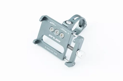 Держатель телефона на руль алюминиевый, ширина 50-100мм регулируемая, серый G-85, ВЕЛОАКСЕСУАРИ, YQ-409599