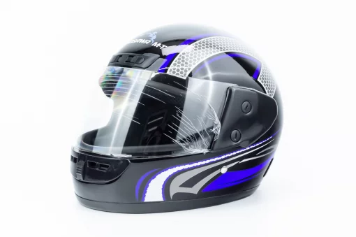 Шлем интеграл HF-101 S, чёрно-синий Q233-BL, ШОЛОМИ, YQ-330873