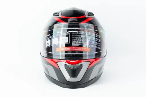 Шлем интеграл M62 L (59-60см), чёрно-красный, ШОЛОМИ, YQ-360637