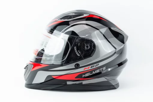 Шлем интеграл M62 L (59-60см), чёрно-красный, ШОЛОМИ, YQ-360637