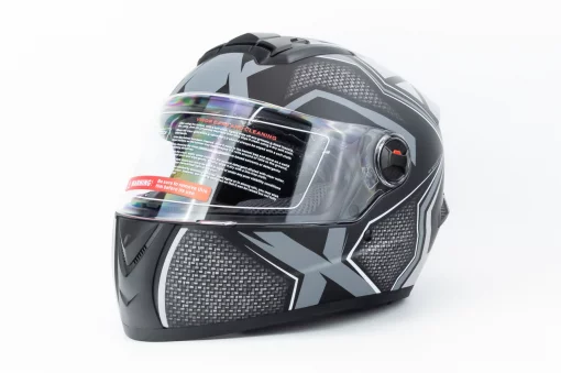 Шолом інтеграл з окулярами М61 S (55-56см), чорно-сірий мат, ШОЛОМИ, YQ-360646