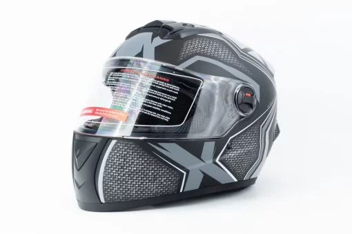 Шолом інтеграл з окулярами М61 М (57-58см), чорно-сірий мат, ШОЛОМИ, YQ-360647