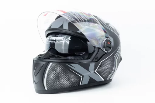 Шолом інтеграл з окулярами М61 М (57-58см), чорно-сірий мат, ШОЛОМИ, YQ-360647