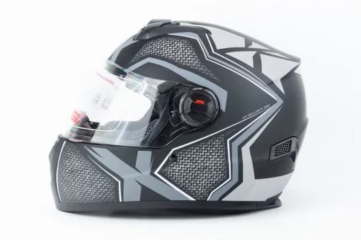 Шолом інтеграл з окулярами М61 М (57-58см), чорно-сірий мат, ШОЛОМИ, YQ-360647