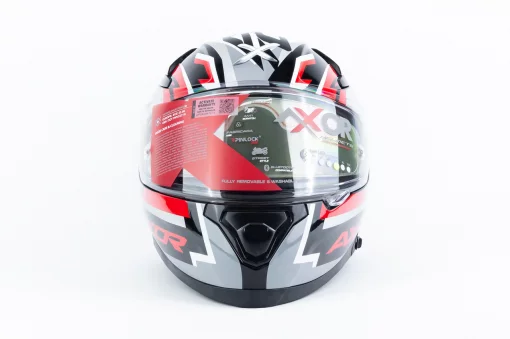 Шлем интеграл с пинлоком (стандарт DOT/ECE), выдвижные очки APEX STREAK L (59-60см), чёрно-красный, ШОЛОМИ, YQ-360622