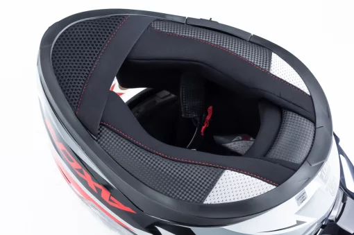 Шлем интеграл с пинлоком (стандарт DOT/ECE), выдвижные очки APEX STREAK L (59-60см), чёрно-красный, ШОЛОМИ, YQ-360622