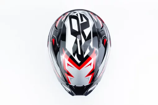 Шлем интеграл с пинлоком (стандарт DOT/ECE), выдвижные очки APEX STREAK М (57-58см), чёрно-красный, ШОЛОМИ, YQ-360620