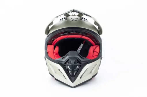 Шлем кроссовый (стандарт DOT/ECE) X-CROSS S (55-56см), никель мат, ШОЛОМИ, YQ-360656