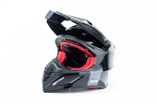 Шлем кроссовый (стандарт DOT/ECE) X-CROSS S (55-56см), чёрно-красный, ШОЛОМИ, YQ-360651