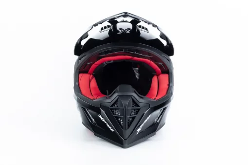 Шлем кроссовый (стандарт DOT/ECE) X-CROSS М (57-58см), чёрно-красный, ШОЛОМИ, YQ-360624