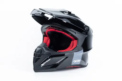 Шлем кроссовый (стандарт DOT/ECE) X-CROSS М (57-58см), чёрно-красный, ШОЛОМИ, YQ-360624