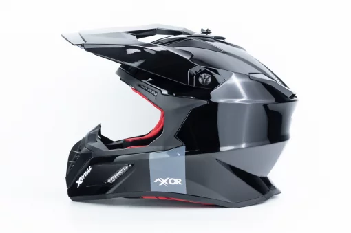 Шлем кроссовый (стандарт DOT/ECE) X-CROSS М (57-58см), чёрно-красный, ШОЛОМИ, YQ-360624