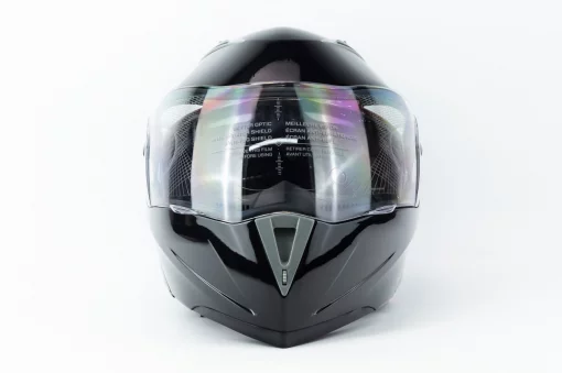 Шлем модуляр с откидным подбородком, выдвижные очки F-158 М (57-58см), чёрный, ШОЛОМИ, YQ-360643