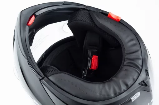 Шлем модуляр с откидным подбородком, выдвижные очки F-158 М (57-58см), чёрный, ШОЛОМИ, YQ-360643