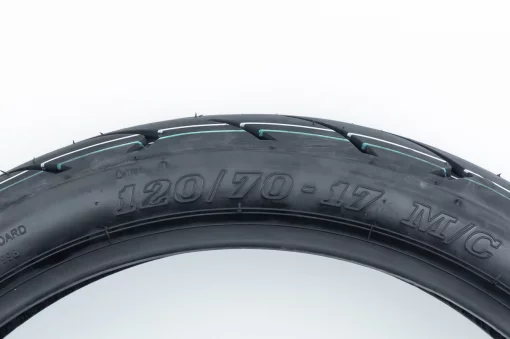 Шина 120/70-17 бескамерная, шоссейный рисунок CA169A, ШИНИ, YQ-353399