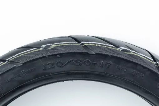 Шина 120/80-17 бескамерная, шоссейный рисунок SAMURAI SB-128, ШИНИ, YQ-353297