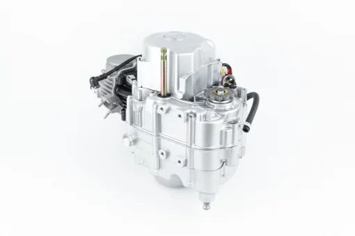 Двигатель мопедный в сборе 70куб (Delta)-"механика" (без надп. KANUNI)+карбюратор, коммутатор, катушка, реле поворотников,