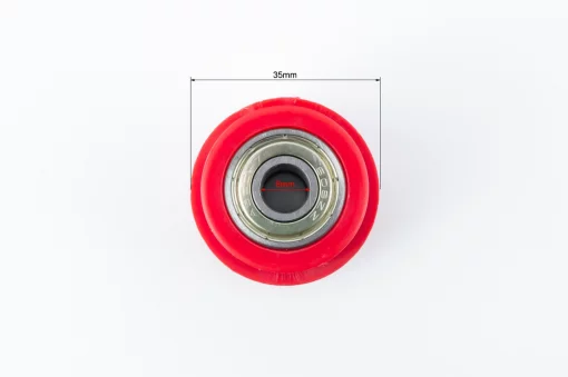 Ролик натяжителя цепи приводной универсальный d-8мм, D-36мм, L-35, красный, ЗЧ-ATV, YQ-335533