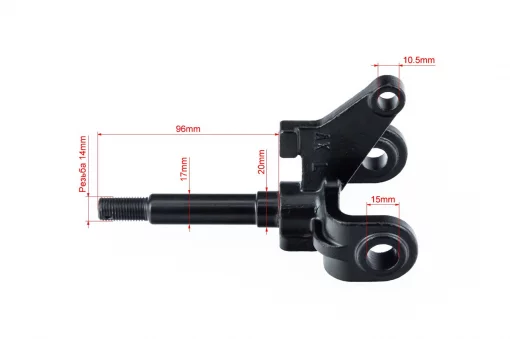 Цапфа (поворотний кулак) ATV 150-250 лівий (вісь 17мм) тип 1, ЗЧ-ATV, YQ-335170
